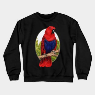 Eclectus Parrot by Sherrie Spencer Crewneck Sweatshirt